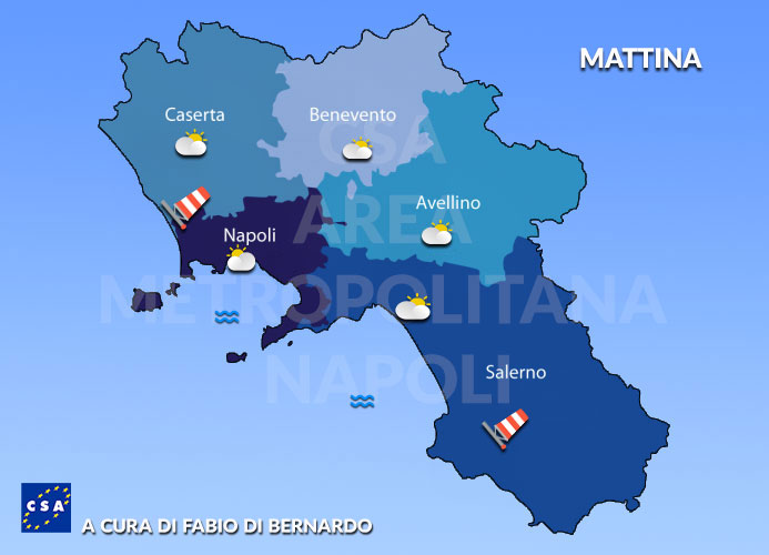 Previsioni Campania 07/06/2021 Lunedì – CSA Meteo