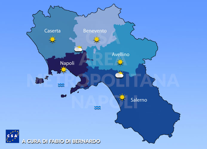Previsioni Campania 23/06/2021 Mercoledì – CSA Meteo