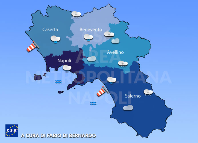 Previsioni Campania 09/01/2022 Domenica – CSA Meteo