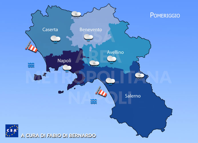 Previsioni Campania 31/01/2022 Lunedì – CSA Meteo