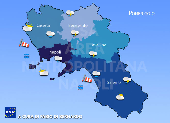 Previsioni Campania 09/06/2022 Giovedì – CSA Meteo