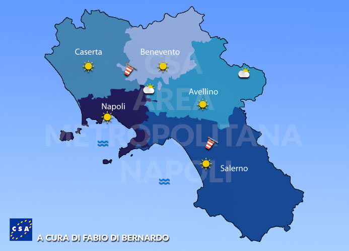 Previsioni Campania 09/07/2022 – 10/07/2022 Sabato e Domenica – CSA Meteo
