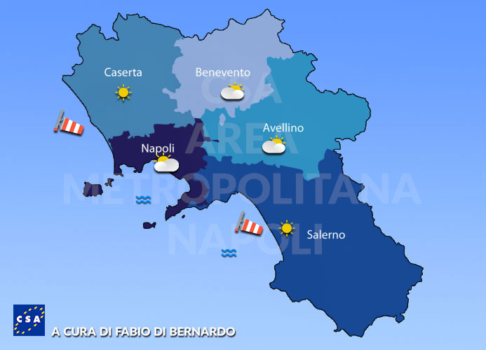 Previsioni Campania 25/08/2022 Giovedì – CSA Meteo