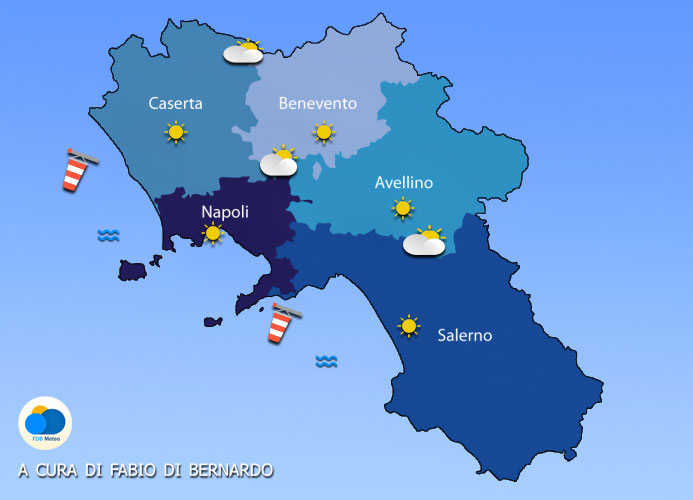 Previsioni Campania 16/03/2023 e 17/03/2023 –  Giovedì  e Venerdì – CSA Meteo