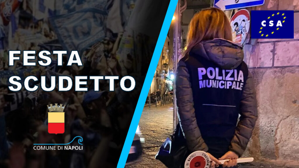 Scudetto Calcio Napoli POLIZIA MUNICIPALE