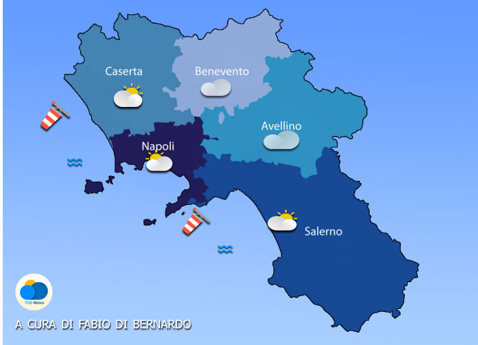 Previsioni Campania 26/09/2023 – MARTEDI’ –  CSA Meteo
