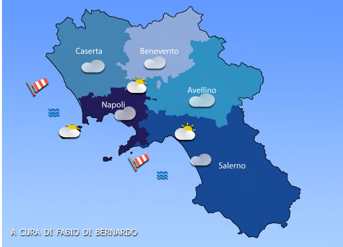 Previsioni Campania 29/12/2023 E 30/12/2023 – VENERDI’ E SABATO –  CSA Meteo