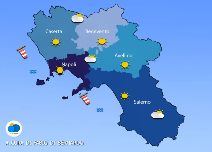 Previsioni Campania del 18/02/2024 – DOMENICA – CSA meteo