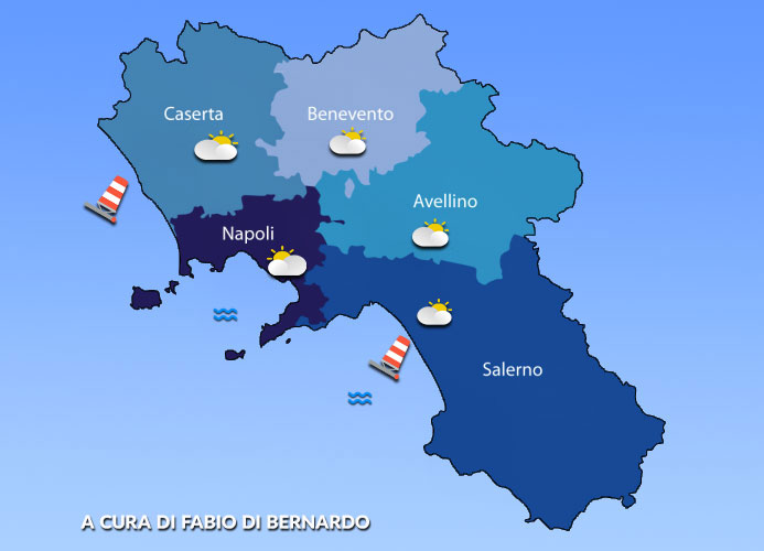 PREVISIONI CAMPANIA 21/03/2025 – VENERDI’ – CSA METEO