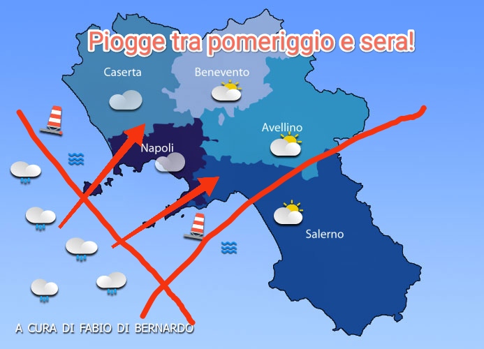 PREVISIONI CAMPANIA 12/03/2025 – MERCOLEDì – CSA METEO