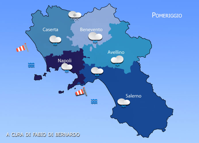 PREVISIONI CAMPANIA 27/03/2025 – GIOVEDI’ – CSA METEO