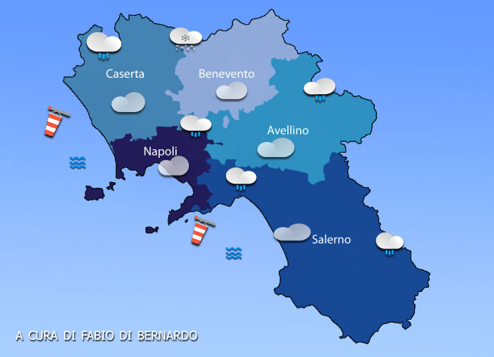 PREVISIONI CAMPANIA 28  E 29 MARZO /03/2025 – VENERDì/SABATO – CSA METEO