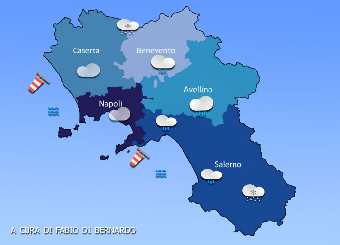 PREVISIONI CAMPANIA 01/04/2025 – MARTEDI’ – CSA METEO