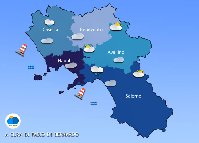 PREVISIONI CAMPANIA 15/04/2025 – MARTEDI’ – CSA METEO