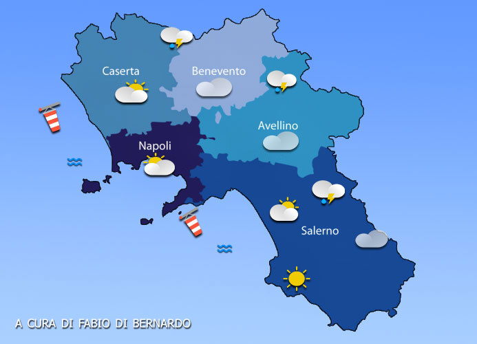 PREVISIONI CAMPANIA 10/04/2025 – GIOVEDI’ – CSA METEO