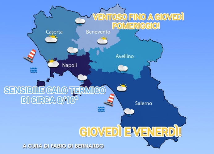 PREVISIONI CAMPANIA 17/04/2025 – GIOVEDI’ – CSA METEO