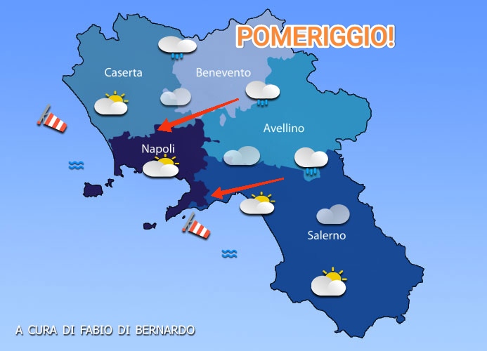 PREVISIONI CAMPANIA 26 E 27 APRILE – SABATO E DOMENICA – CSA METEO