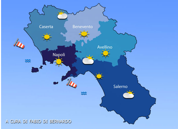 PREVISIONI CAMPANIA 02 MAGGIO -VENERDI’ – CSA METEO