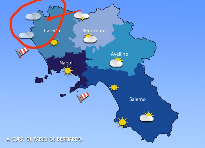 PREVISIONI CAMPANIA 14 GIUGNO 2025 – SABATO – CSA METEO