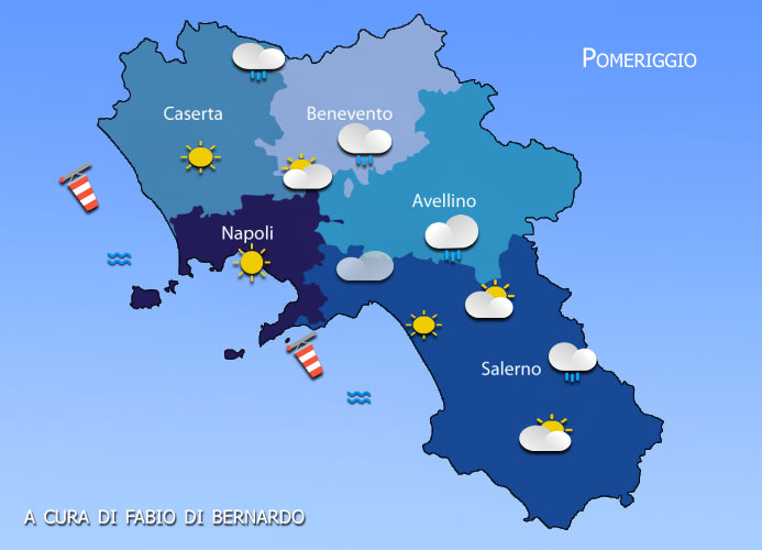 PREVISIONI CAMPANIA 17 e 18 LUGLIO 2025 -gioveDI’  E VENERDI’ – CSA METEO
