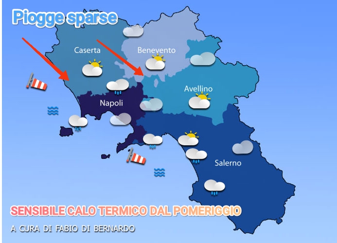 PREVISIONI CAMPANIA 26 LUGLIO 2025 – SABATO – CSA METEO
