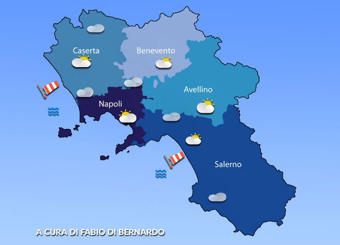 PREVISIONI CAMPANIA  18 OTTOBRE 2025 – SABATO – CSA METEO