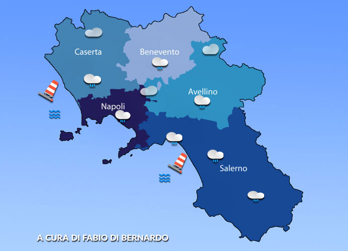 PREVISIONI CAMPANIA  21 OTTOBRE 2025 – MARTEDI’ – CSA METEO