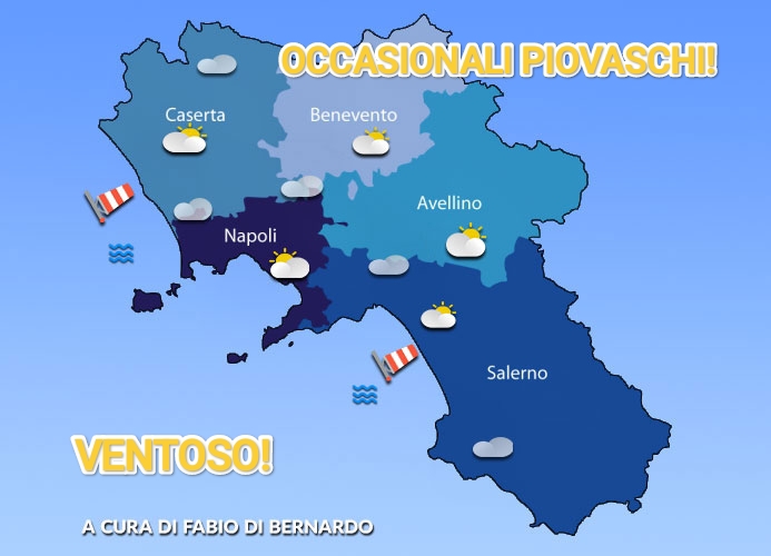 PREVISIONI CAMPANIA  25 OTTOBRE 2025 – SABATO – CSA METEO #2