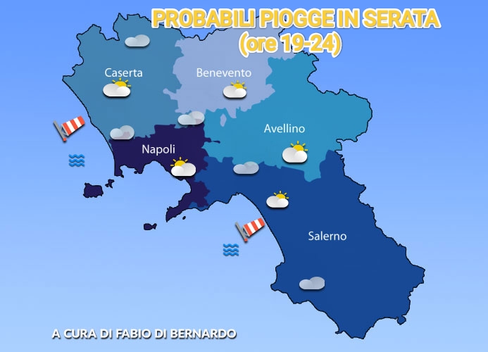 PREVISIONI CAMPANIA  27 OTTOBRE 2025 – LUNEDI’ – CSA METEO