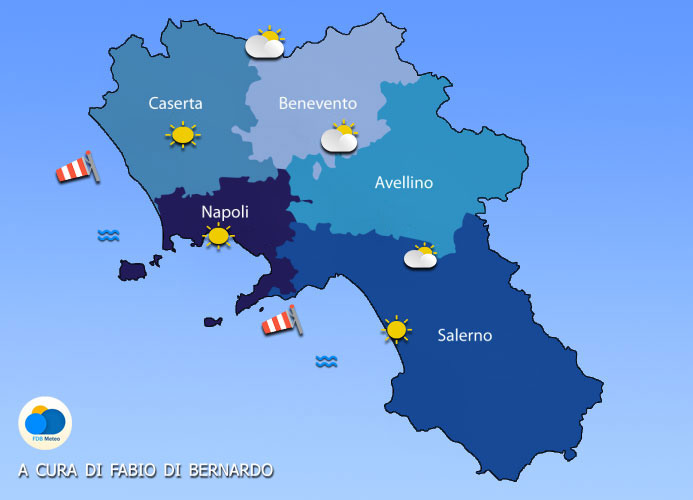 PREVISIONI CAMPANIA  03/04 OTTOBRE 2025 – venerdi’ e sabato – CSA METEO