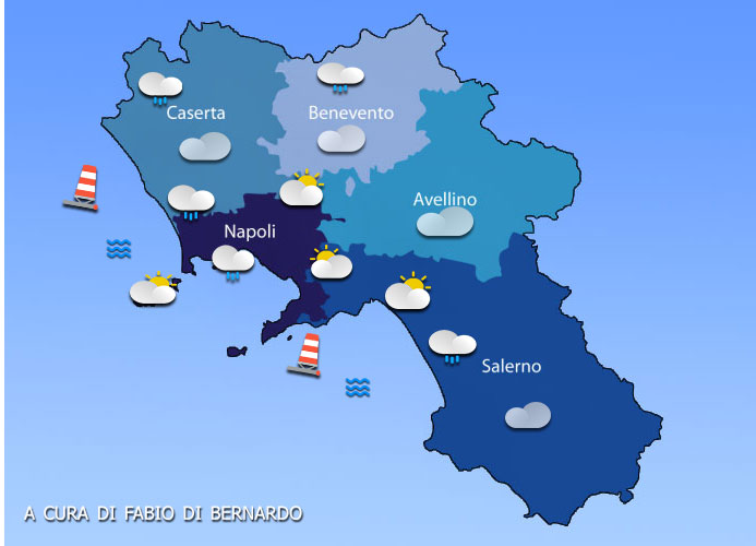 PREVISIONI CAMPANIA  19 NOVEMBRE 2025 – MERCOLEDI’ – CSA METEO